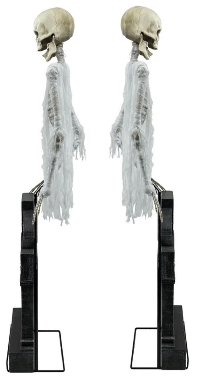 Standing Tombstone Skeleton Animatronic with Sound & Light Effects #19 - Image 5
