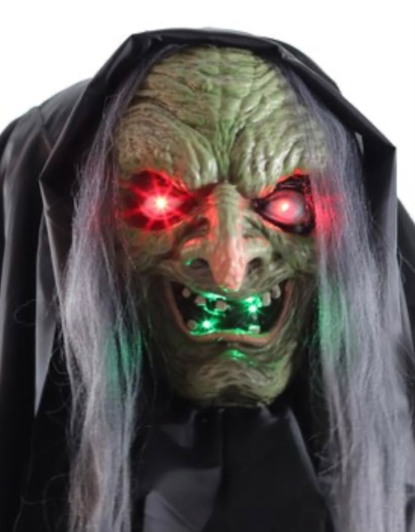 Sound & Press Activated Hunchback Witch Animatronic with Motion, Light & Sound Effects #20 - Image 5