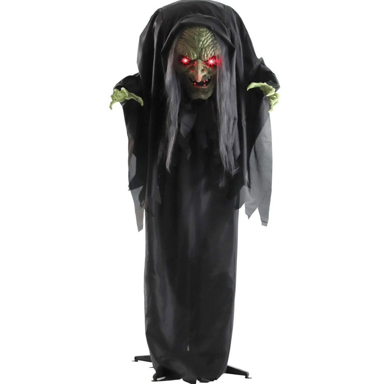 Sound & Press Activated Hunchback Witch Animatronic with Motion, Light & Sound Effects #20 - Image 12