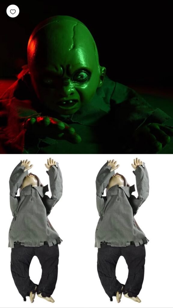 Crawling Baby Ghost Doll