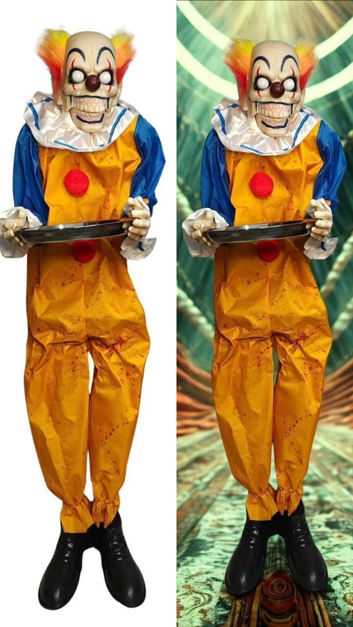 Sound & Press Activated Talking Butler Clown Animatronic with Animated Mouth, Light & Sound Effects #24 - Image 7