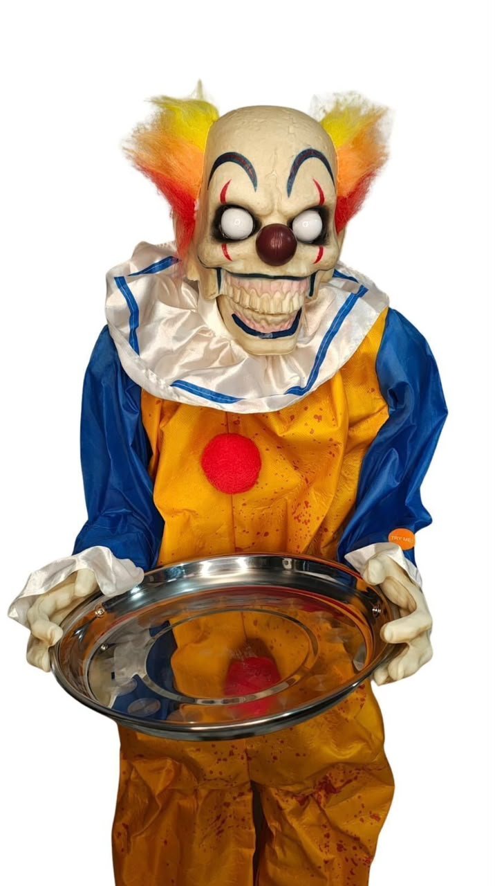 Sound & Press Activated Talking Butler Clown Animatronic with Animated Mouth, Light & Sound Effects #24 - Image 10